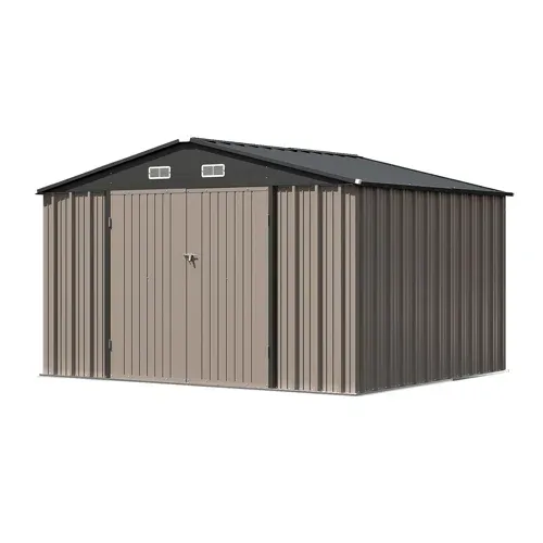 Photo 1 of 10 ft. W x 8 ft. D Metal Storage Shed