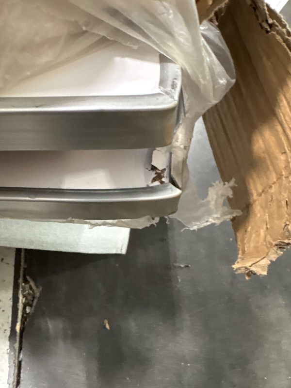 Photo 1 of **MINOR DAMAGE**CORNERS ARE DENTED**Flash Furniture 4' Folding Portable Event Bar with Top and Middle Shelves, Mobile Laminate Foldable Bar for Parties and Events, White