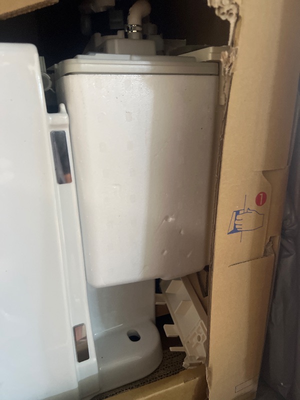 Photo 1 of ***MISSING PARTS***TOTO NEOREST AS Dual Flush 1.0 or 0.8 GPF Toilet with Intergeated Bidet Seat & EWATER+, Cotton White - MS8551CUMFG#01