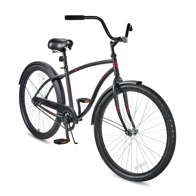 Photo 1 of **FINAL SALE**26" Concord Pacifica Cruiser Bicycle, Fits Riders 5'2" - 5'10"+, Adult, Unisex, Matte Black
