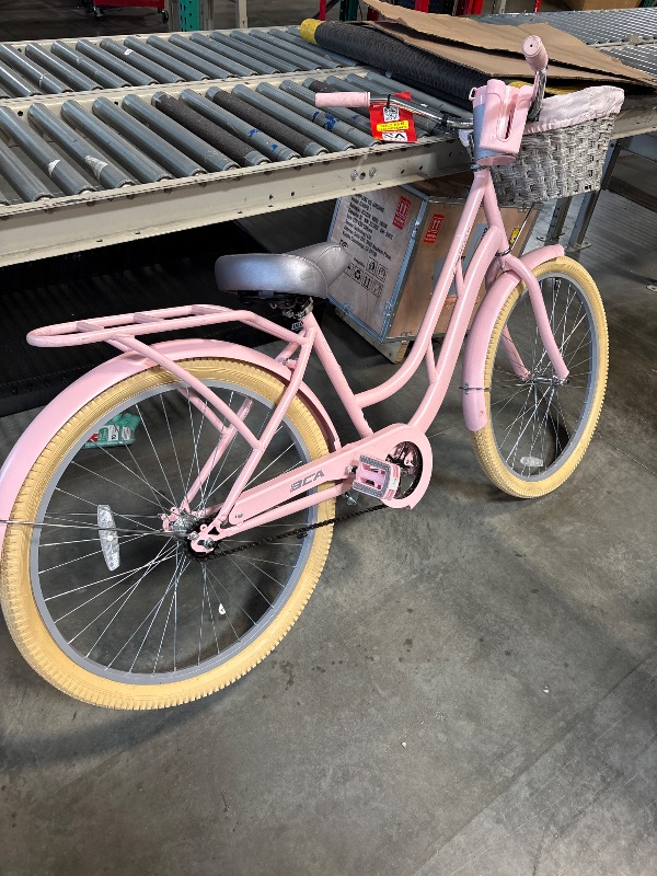 Photo 1 of **FIINAL SALE**FLAT TIRE-MAY HAVE HOLE IN TIRE-MINOR SCRATCHES**26" Kent Charleston Cruiser Bicycle, Fits Riders 5'2"-5'10", Pink, Adult, Unisex
