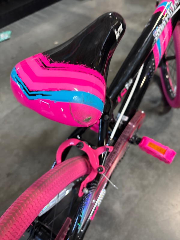 Photo 1 of **FINAL SALE MINOR SCRATCHES AND SCUFF TO HANDLE BAR**Kent Sparkles Bicycle, 18" Wheels, Child Ages 6+, Black and Pink

