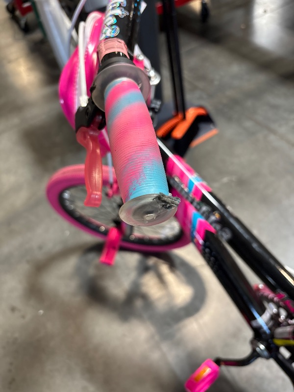 Photo 1 of **FINAL SALE MINOR SCRATCHES AND SCUFF TO HANDLE BAR**Kent Sparkles Bicycle, 18" Wheels, Child Ages 6+, Black and Pink
