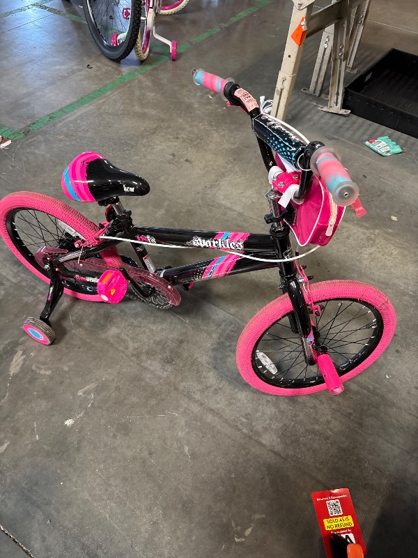 Photo 1 of **FINAL SALE MINOR SCRATCHES AND SCUFF TO HANDLE BAR**Kent Sparkles Bicycle, 18" Wheels, Child Ages 6+, Black and Pink
