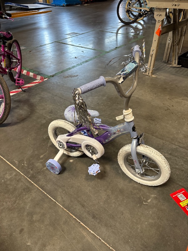 Photo 1 of **FINAL SALE**
 12" Disney Frozen Kids' Bike, Fits Riders 3'1" - 3'5", Purple, Child, Girl's

