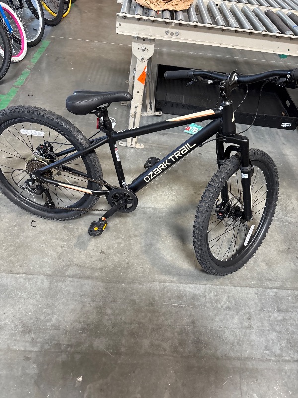 Photo 1 of **FINAL SALE**24" Ozark Trail Vibe Mountain Bicycle, 8 Speed, Black, Fits Riders 4'6" - 5'6", Teen
