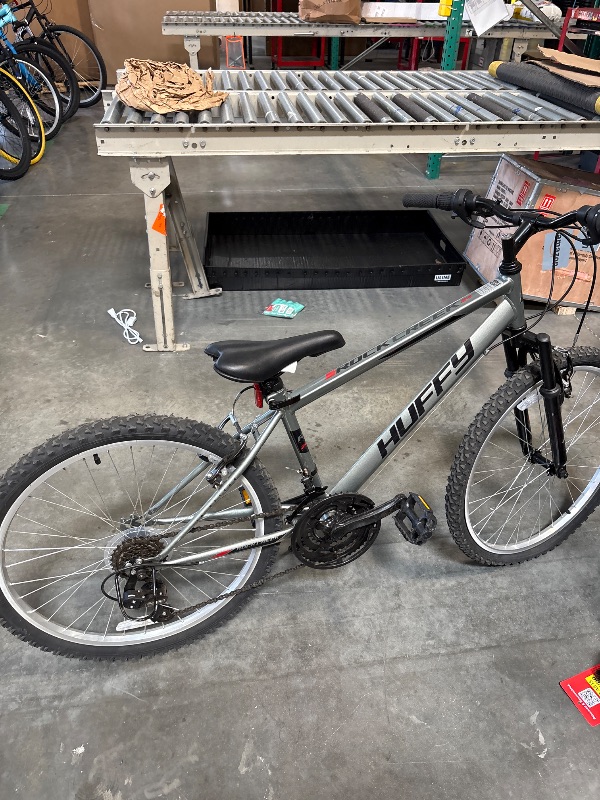 Photo 1 of **FINAL SALE**Huffy 24" Rock Creek Mountain Bike, Fits Riders 4'8" - 5'8", Gray, Adult, Men's
