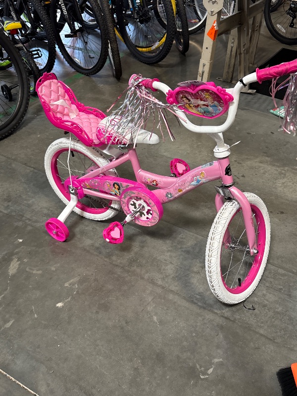 Photo 1 of **FINAL SALE**Huffy 16" Disney Princess Kids' Bike, Fits Riders 3'5" - 4'0", Pink, Child, Girl's

