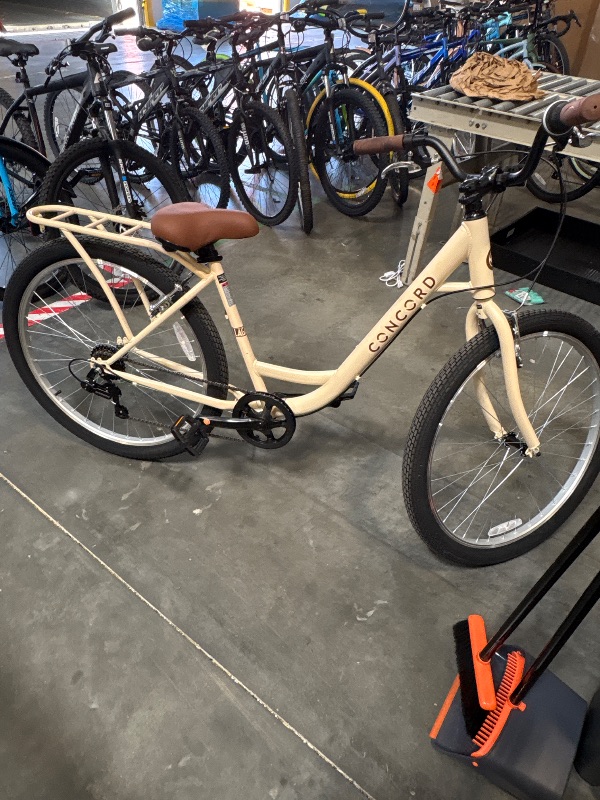 Photo 1 of **FINAL SALE/MINOR SCRATCHES**27.5" Concord Laguna Comfort Bicycle, 27.5" Wheels, Fits Adult Riders 5'4"-6'2", Unisex, Cream
