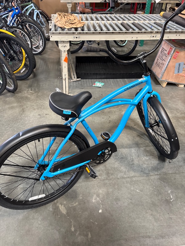 Photo 1 of **FINAL SALE/MINOR SCRATCHES AND DENTS ON FRONT AND BACK FENDERS**26" Huffy Cranbrook Adult Cruiser Bike, Comfort Saddle, Adult Ages 13+, Matte Blue
