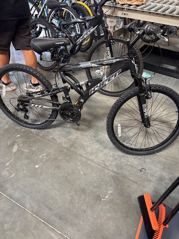 Photo 1 of **FINAL SALE**24" Hyper Bicycles Havoc Mountain Bike, Youth/Adult, Recommended Ages 10-14 Years Old, Black
