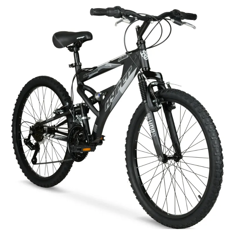 Photo 1 of **FINAL SALE**24" Hyper Bicycles Havoc Mountain Bike, Youth/Adult, Recommended Ages 10-14 Years Old, Black

