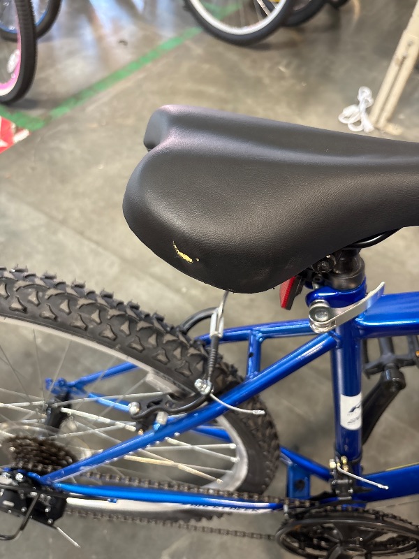 Photo 1 of **FINAL SALE/SMALL CUT IN SEAT**Huffy 26" Rock Creek Mountain Bike, Fits Riders 5'0"+, Blue, Adult, Men's
