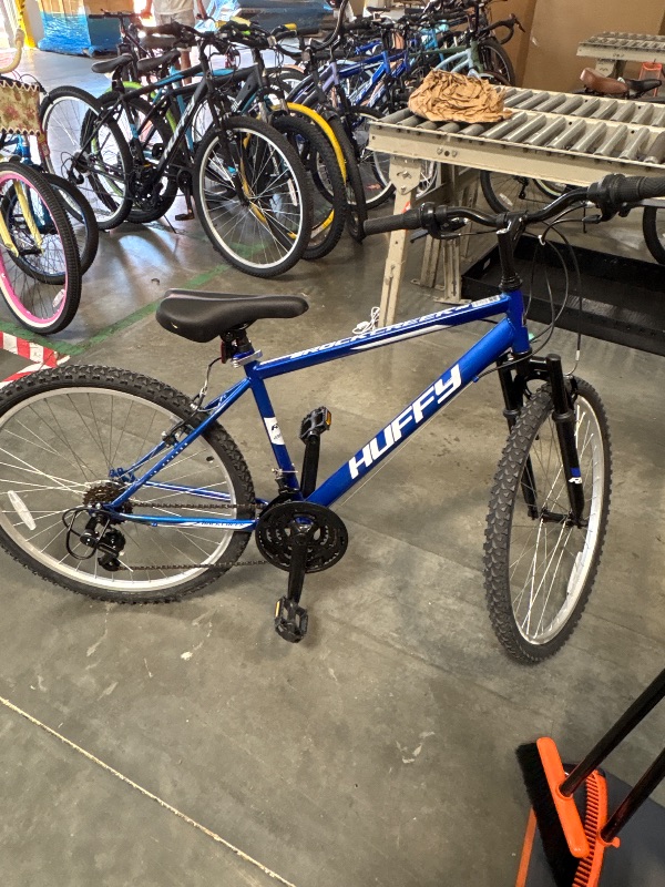 Photo 1 of **FINAL SALE/SMALL CUT IN SEAT**Huffy 26" Rock Creek Mountain Bike, Fits Riders 5'0"+, Blue, Adult, Men's
