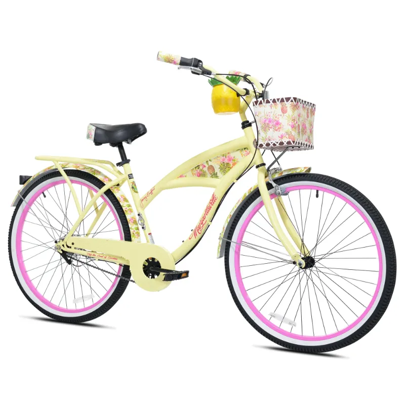 Photo 1 of **FINAL SALE/MINOR SCRATCHES**26" Kent Margaritaville 3-Speed Cruiser Bike, Ages 12+, Yellow
