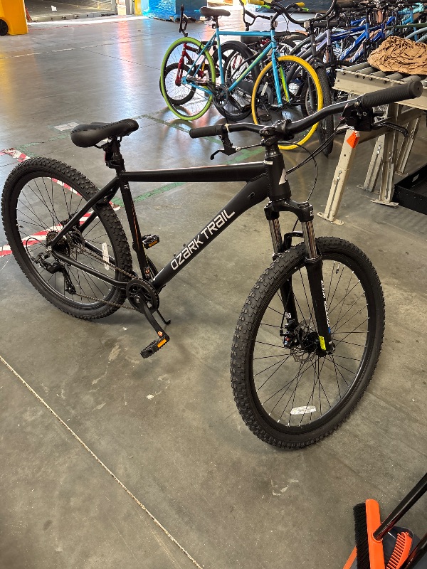 Photo 1 of **FINAL SALE**27.5" Ozark Trail Vibe Mountain Bicycle, Large Frame, Fits Riders 5'9" - 6'2"+, Black, Adult, Unisex
