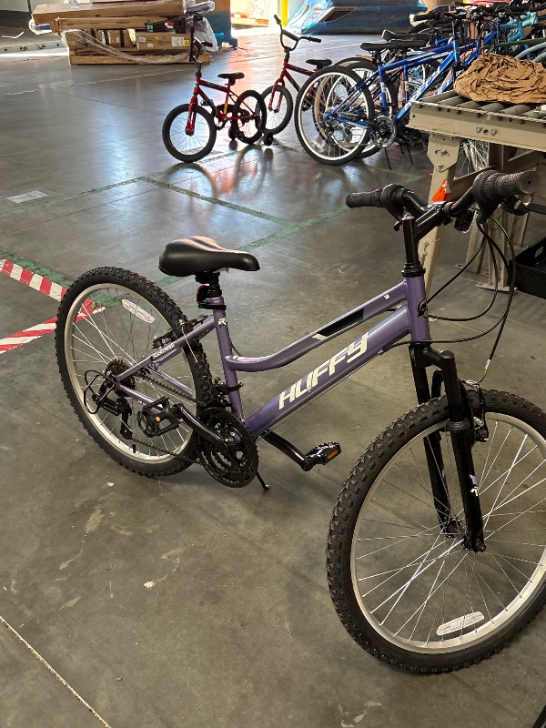 Photo 1 of **FINAL SALE**Huffy 24" Rock Creek Mountain Bike, Fits Riders 4'8" - 5'8", Purple, Adult, Women's
