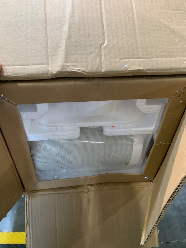 Photo 1 of 10,000 BTU Portable Air Conditioner for Rooms up to 450 Sq.Ft, 4-in-1 Cooling/Dry/Fan/Sleep Mode, Remote Control, High Low Speed, Window Kit Included, White