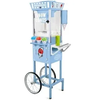 Photo 1 of 
Vintage 575 oz. Snow Cone Machine Cart in Blue