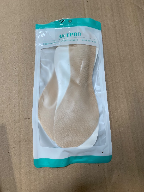 Photo 1 of (2 Pairs) Pigskin Non-Slip High Heel Cushion Inserts Arch Support, Shock & Sweat Absorption, Adhesive Shoe Insoles for Dress Shoes Flats Boots Sandals Relief Blister Callus Pain, Fits Women 8-12 Size