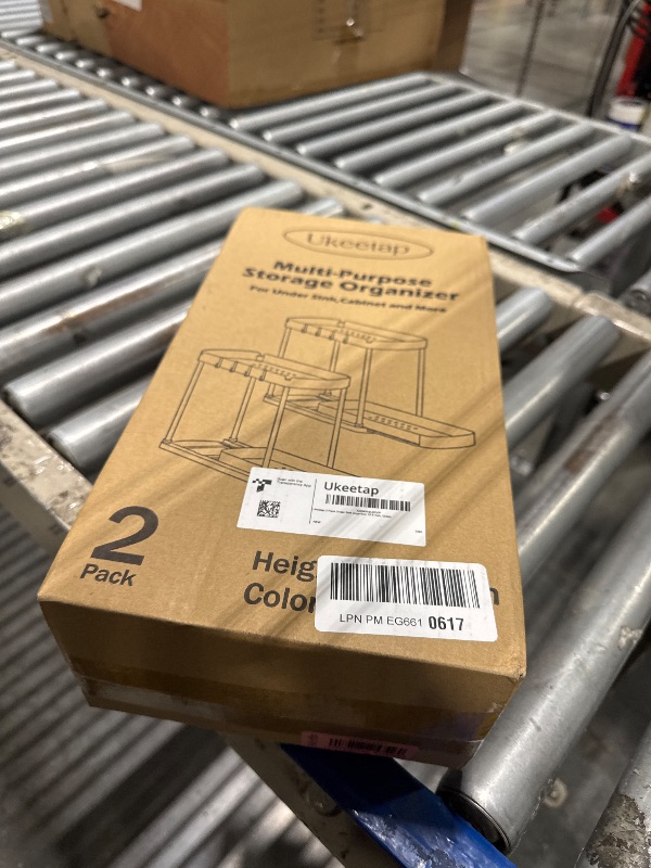 Photo 1 of   Ukeetap 2 Pack Multi-Purpose Pull-Out Storage Organizers, Under Sink Organizers and Storage for Bathroom & Kitchen, Under Cabinet Organizers and storage, 12.8 Inch, Green