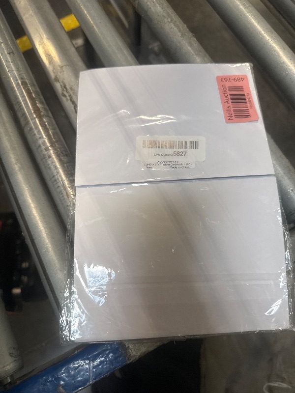 Photo 1 of 100 Pieces 5" x 7" White Cardstock, Heavyweight Cardstock Sheets Blank Invitation Paper Greeting Cards Printable, 74lb Cover 200 GSM/White