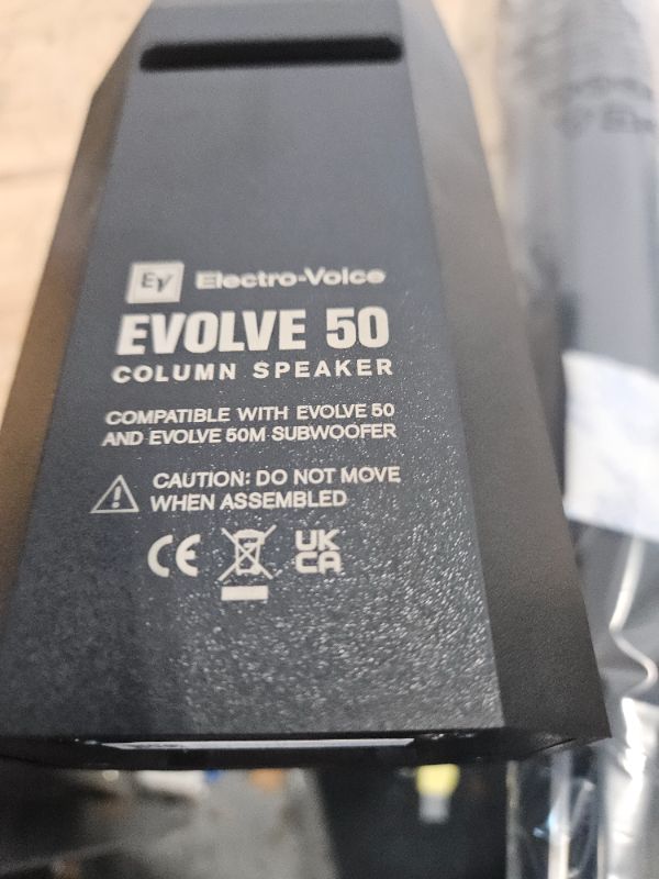 Photo 1 of Electro-Voice Evolve 50 1000W Powered Column Speaker Array System (Black) (2 Items)
