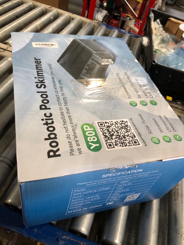 Photo 1 of 2025 Upgraded Version -Zigma Solar Pool Skimmer, Robotic Pool Surface Skimmer Cleaner with Remote Control -24 Hours Continuous Cleaning Smart Obstacle Avoidance Dual Charging Options -Y80P APP Support