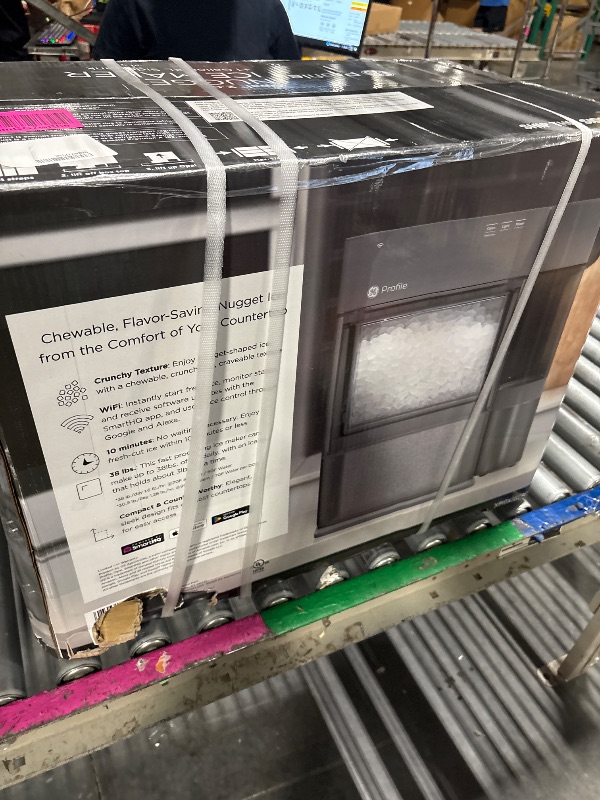 Photo 1 of **FACTORY SEALED**GE Profile Opal 2.0 XL with 1 Gallon Tank, Chewable Crunchable Countertop Nugget Ice Maker, Scoop included, 38 lbs in 24 hours, Pellet Ice Machine with WiFi & Smart Connected, Stainless Steel