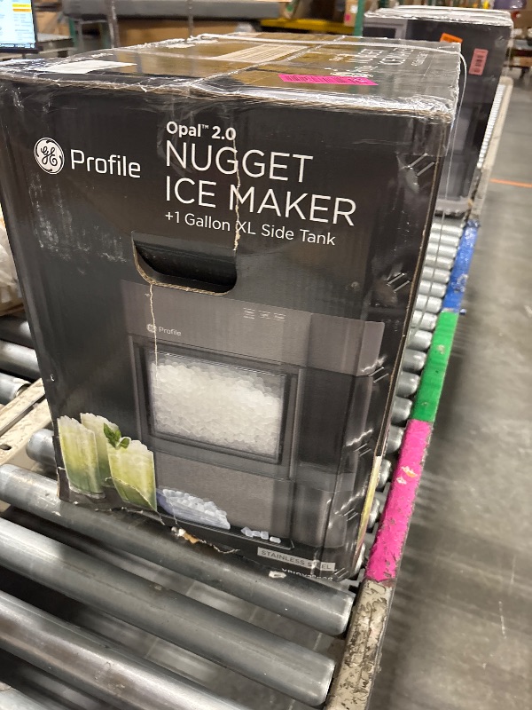 Photo 1 of **FACTORY SEALED**
GE Profile Opal 2.0 XL with 1 Gallon Tank, Chewable Crunchable Countertop Nugget Ice Maker, Scoop included, 38 lbs in 24 hours, Pellet Ice Machine with WiFi & Smart Connected, Stainless Steel