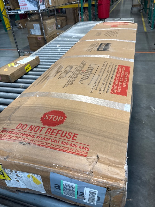 Photo 1 of **MISSING BOX 2 & 3**
Keter Manor 4x6 Resin Outdoor Storage Shed Kit-Perfect to Store Patio Furniture, Garden Tools Bike Accessories, Beach Chairs and Lawn Mower, Grey & White
Backyard Discovery Lakewood Cedar Wood Swing Set with Wave Slide, Clubhouse, Pl