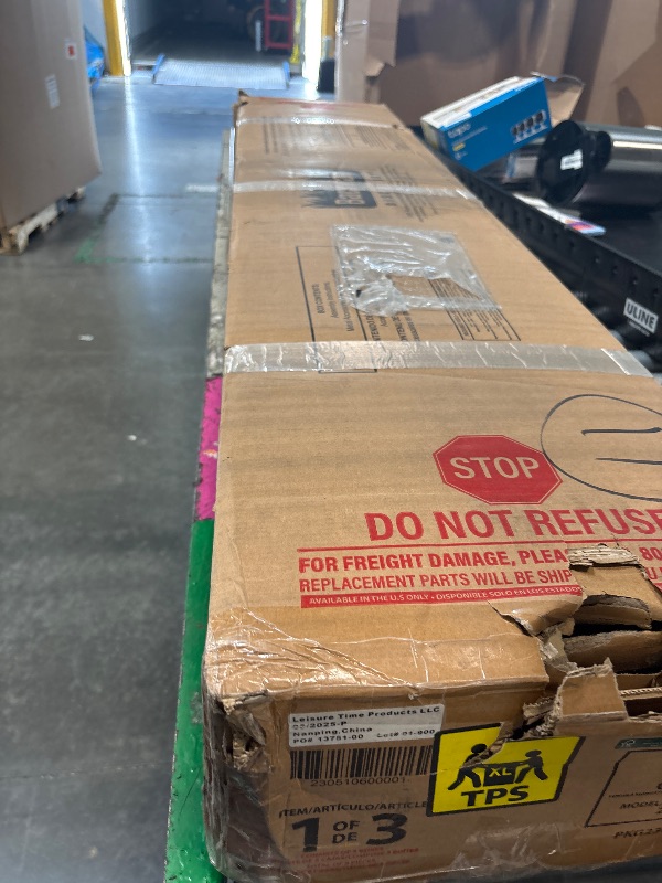 Photo 1 of **THIS IS BOX 1 OF 3 "BOXES 2 & 3 ARE MISSING**
Backyard Discovery Callahan 8' x 5' Cedar Wood Outdoor Patio Pergola Swing Bench with Trellis, Two-Person Seating, Chains, Water Resistance, 600 Lb Weight Capacity for Porch, Patio, Deck, Garden