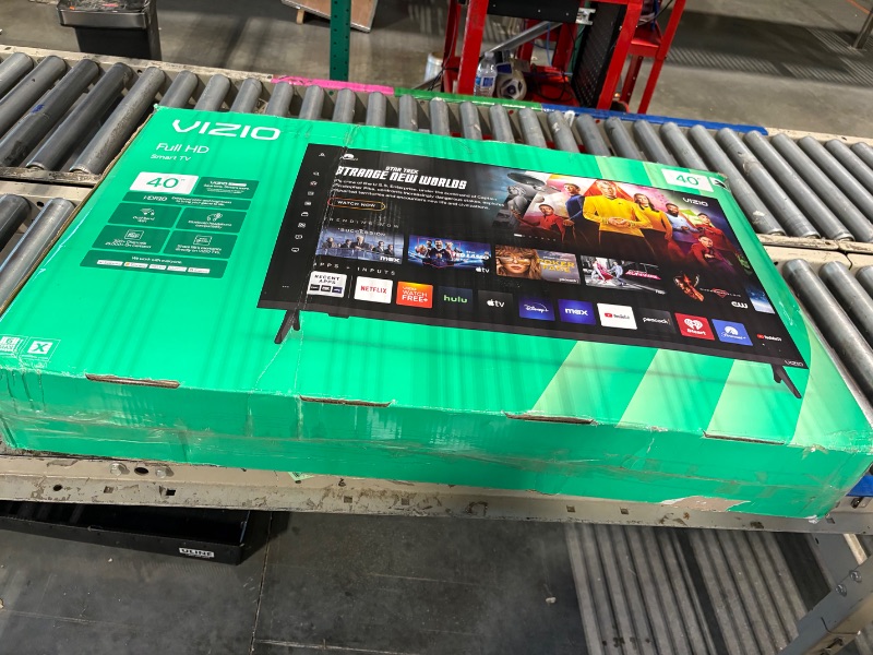 Photo 1 of **POWER BUTTON LIGHTS UP BUT TV DOES NOT TURN ON- FOR PARTS ONLY**
VIZIO 40-inch Full HD 1080p Smart TV with DTS Virtual: X, Alexa Compatibility, Google Cast Built-in, Bluetooth Headphone Capable, (VFD40M-08 New)