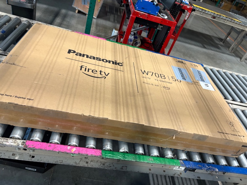 Photo 1 of **FOR PARTS ONLY**
Panasonic W70 Series (2025 Model) 50" LED 4K Ultra HD Smart Fire TV, Press & Ask Alexa, Apple AirPlay, HDR10+, HDMI 2.1, and Bluetooth Support - 50W70BP