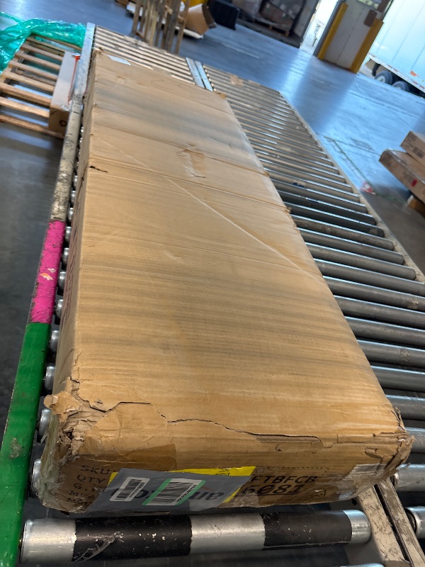 Photo 1 of **ONE OF THE BOARDS ARE BROKEN IN HALF**
DWVO 6 Drawer Dressers, High Gloss White Dressers Drawers with Fluted Panel, Wide Versatile TV Stand Cabinet Table for Kitchen and Office, White