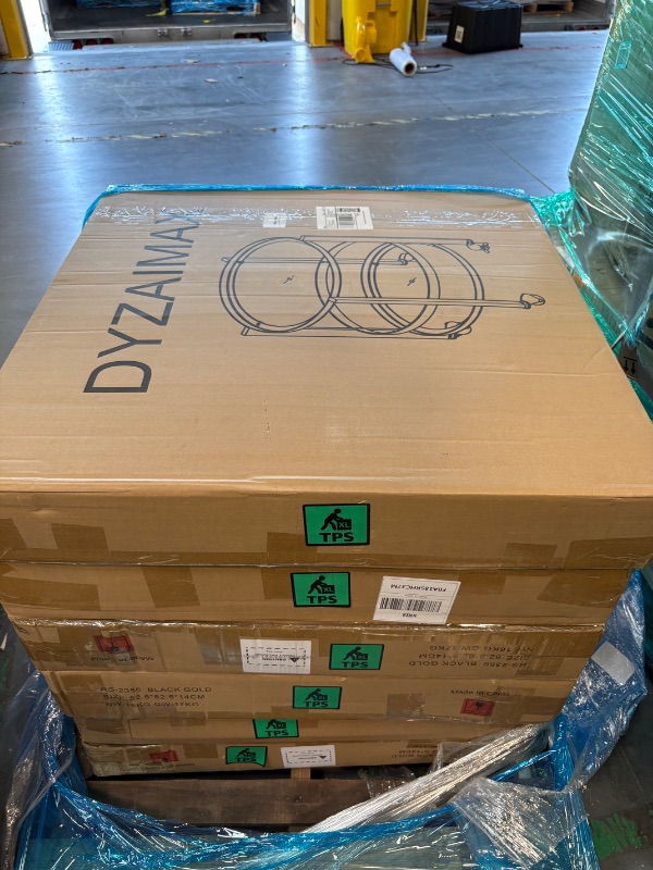 Photo 1 of **FACTORY SEALED**
DYZAIMAX Round Coffee Table with Wheels & 2-Tier Design Black Marble-Textured Top, Sturdy Metal Frame & Premium Baked Paint Finish for Living Room, Balcony, Home - Easy Assembly - 31.5"x19.7"
