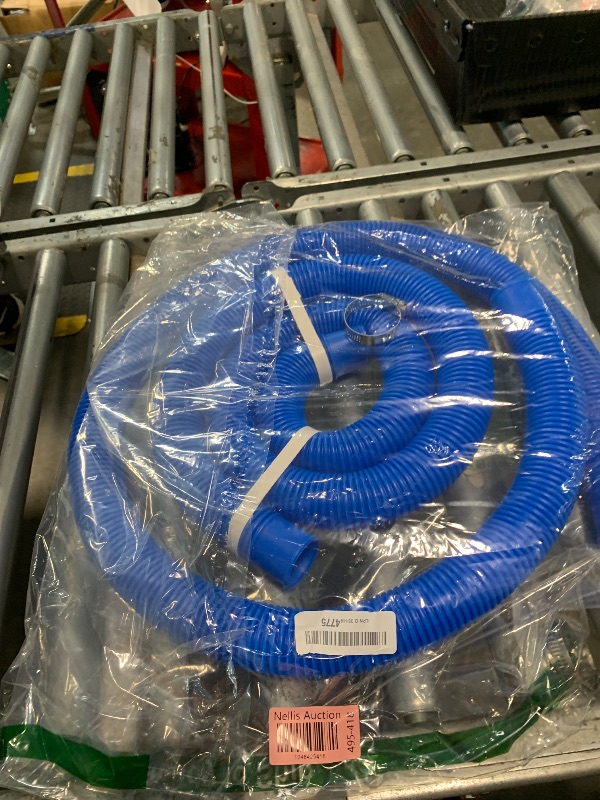 Photo 1 of 1-1/2-InchPool Hoses for Intex Pool Skimmer Surface Skimmer Pool Pump Pool Filter, 1.5” x 59” Pump Hoses Tubes for Above Ground Pool Sand Filter, 2 Pack with 4 Hose Clamps (Blue -2 Pack)