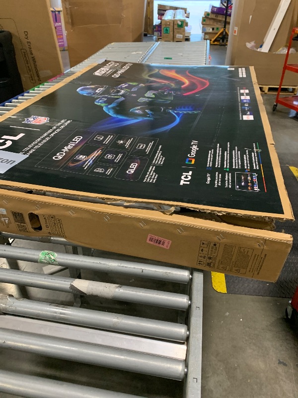Photo 1 of ***NO ACCESSORIES OR POWER CORD*** TCL 65-Inch Class QM6K Series QD-Mini LED 4K UHD Google Smart TV Best Value Mini-LED TV - QLED, 144hz, 288hz Gaming Rate, High Contrast Screen, Onkyo Audio, Dolby Atmos (65QM6K, 2025 Model)
