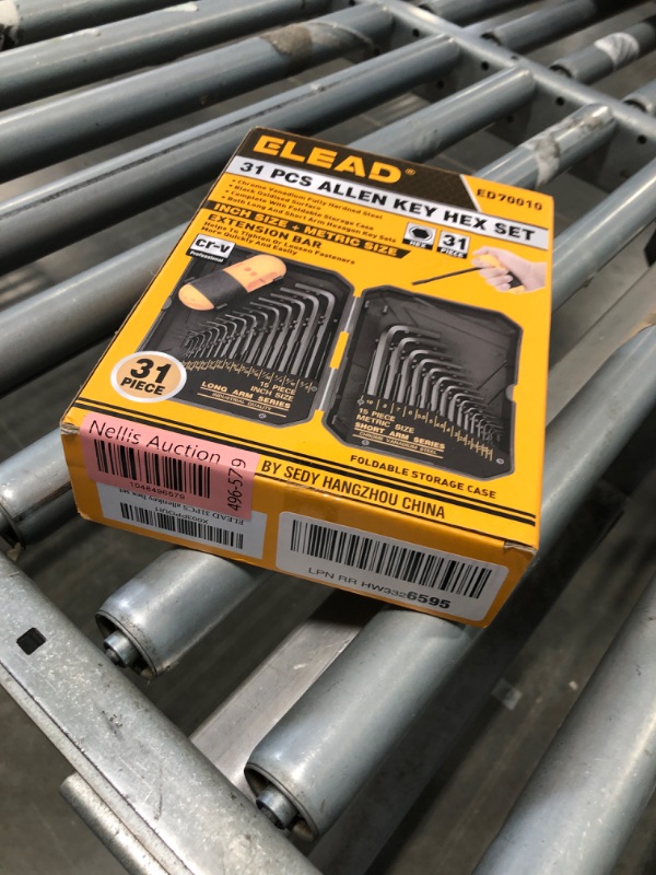 Photo 1 of 31-Piece Hex Key Set - Allen Wrench Set, SAE and Metric Allen Keys MM(0.7mm-10mm) SAE(0.028"-3/8) Heat-Treated, Torque Handle, High Leverage, Long & Short Keys, Easy Organization