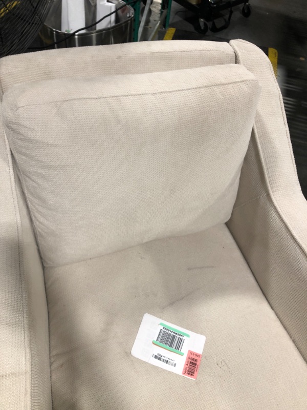 Photo 1 of **VERY USED**Lexicon Coel Fabric Swivel Chair, Beige