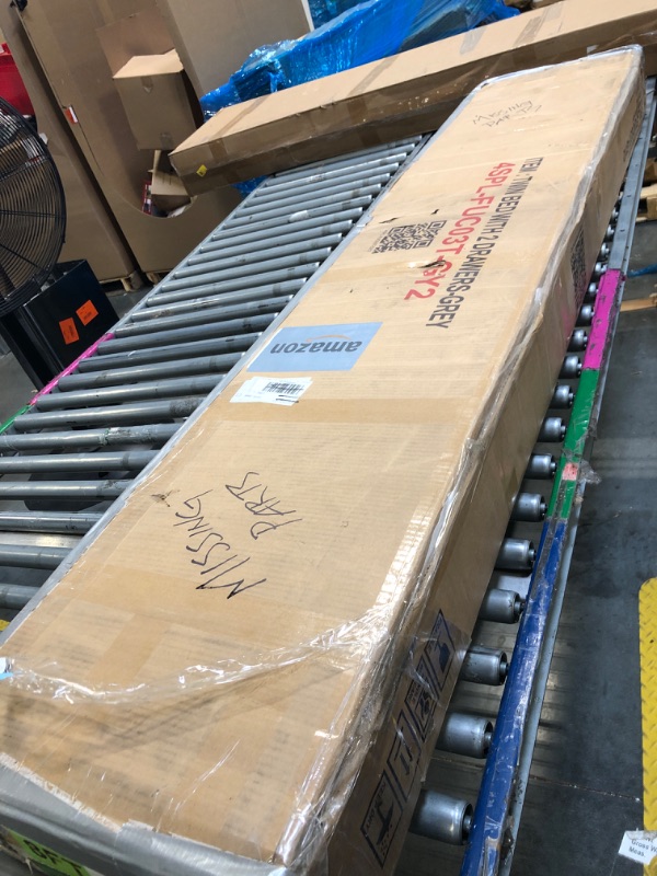 Photo 1 of **MISSING PARTS**UOCFYK Twin Size Upholstered Daybed with Storage Drawers, Linen Fabric SofaBedframe w/Wood Slat Support for Bedroom Guest Room, No Box Spring Needed, Gray