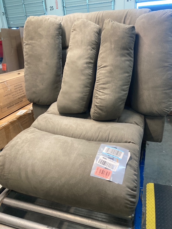 Photo 1 of **VERY USED**Relaxzen Longstreet Rocker Recliner with Massage, Heat and Dual USB ports, 38.5D x 36W x 39.5H in, Gray
