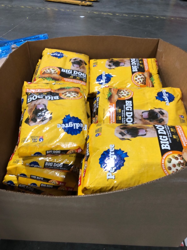 Photo 1 of **BBD 09/2025** Pedigree Complete Nutrition Big Dog Dry Dog Food, Roasted Chicken, Rice and Vegetable Flavor, 16 lb. Bag 30 PACK