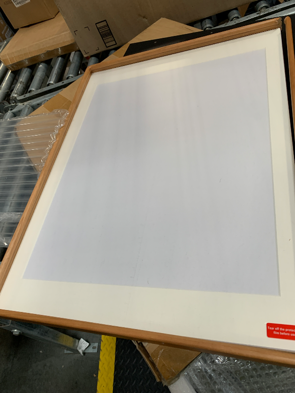 Photo 1 of **DAMAGE** Fisnish 18x24 Picture Frame, Brown 18 x 24 Poster Frame for Horizontal or Vertical Wall Mounting, 1 Pack