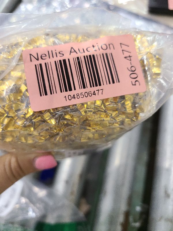 Photo 1 of 150Grams / 5.3 Oz Easter Grass Gold Crinkle Cut Paper Shred Filler Metallic Iridescent Gift Boxes Filler Gift Wrapping Gift Filler for Gift Wrapping & Basket Filling Mothers Day Gifts Box Stuffer