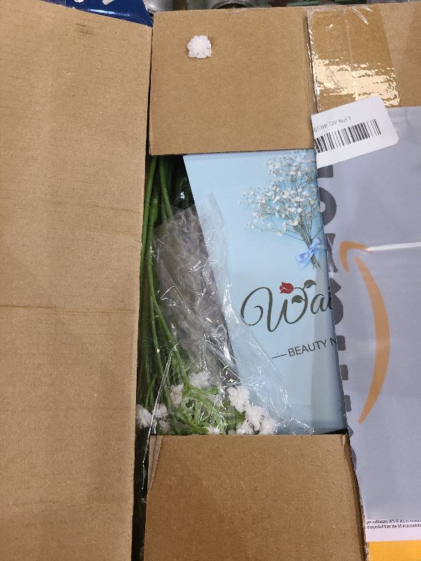 Photo 1 of 30 Pcs Babys Breath Artificial Flowers, Baby Breath Flowers Artificial Bulk, Real Touch White Fake Flowers, Faux Babies Breath Gypsophila for Wedding Home Decor Floral Arrangement