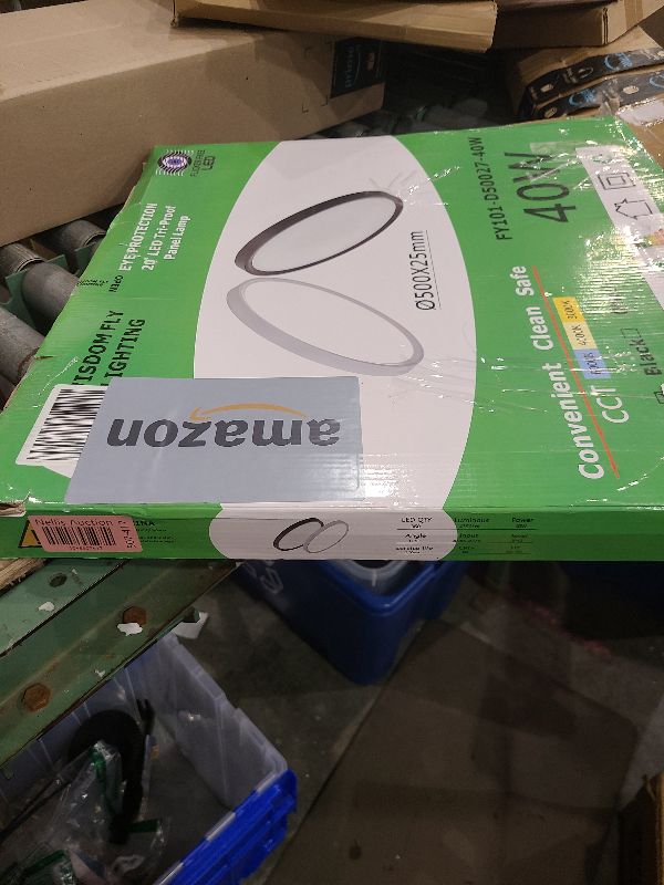 Photo 1 of 20 Inch Large LED Flush Mount Ceiling Light, 40W,4350LM, 3000K/4000K/6000K CCT Selectable,White Round Flat Panel Light Low Profile Ceiling Light Fitures for Hallway, Kitchen, Bedroom, Laundry Room