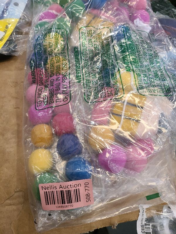 Photo 1 of 2 Pcs 13.2 ft Felt Pencil Banner for School Classroom 3D Pencil Garland Colorful Pompom Ball Hanging Banner Welcome Back Garland for Classroom First Day of School Decorations(Rainbow)