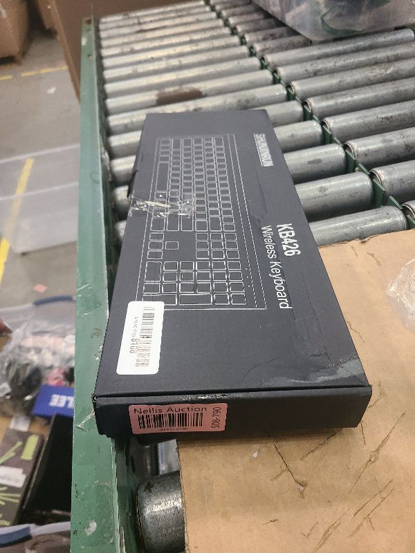 Photo 1 of 2.4G Wireless Slim Silent Full-Size Keyboard with Numeric Keypad, Calculator Button, USB Receiver, Fn Lock, Ultra-Thin Scissor Switch Design, Computer Keyboard for Laptop PC Windows Mac