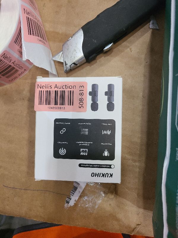 Photo 1 of 2 Pack Wireless Lavalier Microphone for iPhone iPad and Android Phone, Lapel Mic Plug and Play Wireless Mic Noise Reduction Mini Microphone for Video Recording Interview Podcast Vlog YouTube Tiktok
